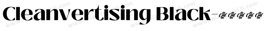 Cleanvertising Black字体转换